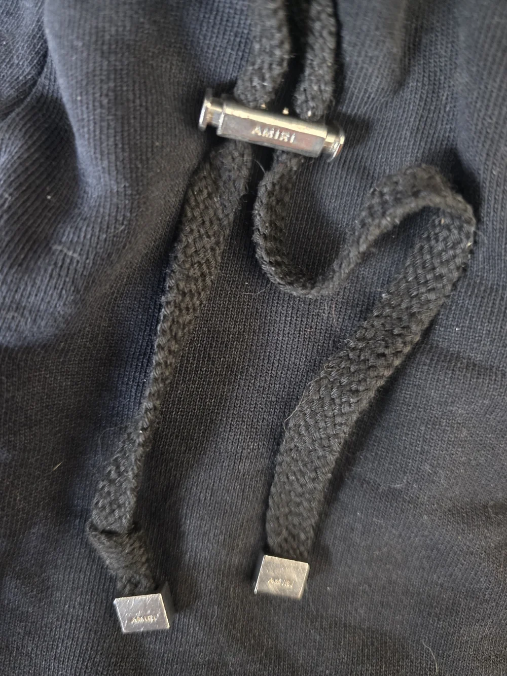 AMIRI Black Barocco Embroidered Logo Sweatshorts Size S Raw Hem Lounge